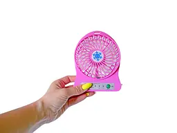 Портативний вентилятор на акумуляторі Portable Mini Fan WX-6501 акумуляторний міні вентилятор USB - мініатюра 5