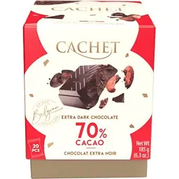 Цукерки Cachet Mini Extra dark Choсolate 70% Cacao 185 г