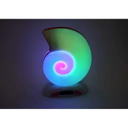 Настільна лампа Равлик з RGB підсвічуванням та Bluetooth-колонкою з годинником портативний динамік L39 mini - мініатюра 7