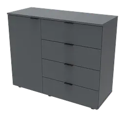 Комод Doros GС1 Графіт 100х40х81.2 (41510069) - мініатюра 3