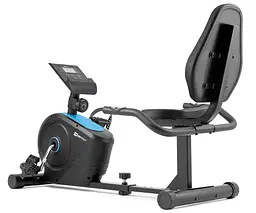Горизонтальний велотренажер Hop-Sport HS-2050L Beat синій  - мініатюра 3