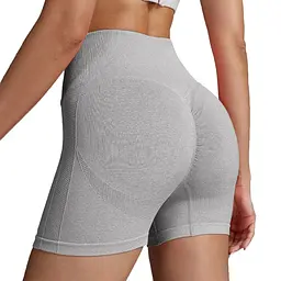 Шорти жіночі з пуш-ап 19258 S світло-сірі - мініатюра 4