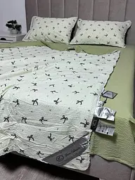 Постільна білизна євро з літньою ковдрою муслін Koloco Print 1 20876 200х230 см - мініатюра 5