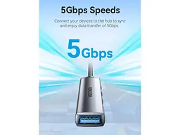 USB-хаб Vention 4in1 0.15m Grey (CKOHB) - мініатюра 5