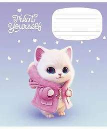 Зошит загальний Школярик Cute little animals у косу лінію 12 аркушів 30 шт. (012-3333C) - мініатюра 2