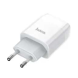 Зарядний пристрій Hoco C72A Glorious (1USB, 2.1А) White + кабель MicroUSB (6931474713001)