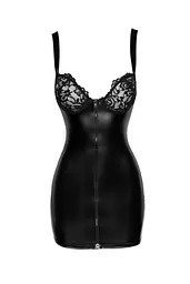 Сукня з мокрим ефектом Noir Handmade F254 Powerwetlook mini-dress, S - мініатюра 6