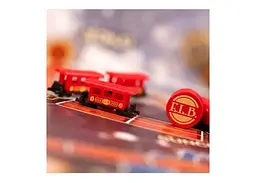 Аксесуар Days of Wonder Промонабір для гри Квиток на потяг 3 червоний Ticket to Ride 20th Anniversary Deluxe Train Set (DOWTTRTS3) - мініатюра 2