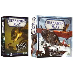 Настільна гра Geekach Games Набір доповнень до гри Прадавній жах: Забуті знання + Гори божевілля (укр.) (GKCH0289+1)