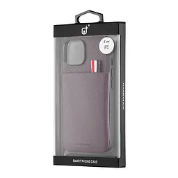 Чохол Jinduka Leather Pocket iPhone 15 Purple - мініатюра 2