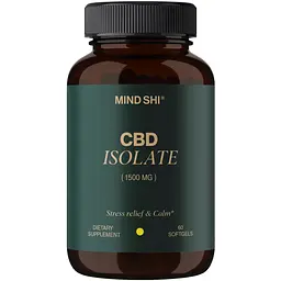Канабідіол Mind Shi CBD Isolate 1500 мг 60 м'яких капсул