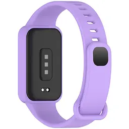 Силіконовий ремінець для фітнес браслетів Xiaomi Smart Band 9 Active Redmi Smart Band 3, Silicone, lilac, зі зручною застібкою, на фітнес трекер та смарт годинник, ArmorStandart (ARM85583) - мініатюра 2