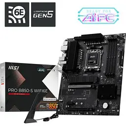Материнська плата MSI (PRO B850-S WIFI6E) - мініатюра 5