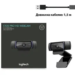 Веб-камера Logitech C920 Pro HD Webcam (960-000769 / 960-000767 / 960-001055) - мініатюра 2