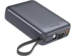 Зовнішній акумулятор (Power Bank) Swissten SPACE 20000mAh Silver (8595217490598)