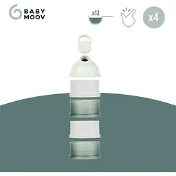 Набір контейнерів Babymoov Babydose Mineral Green 60 мл х 4 шт. (A004214) - мініатюра 3