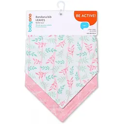 Нагрудник-хустинка BabyOno Листочки 2 шт. (879/10) - мініатюра 2