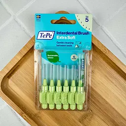 Міжзубна щітка TePe Extra Soft зелена (0.8 мм), 6 шт - мініатюра 4