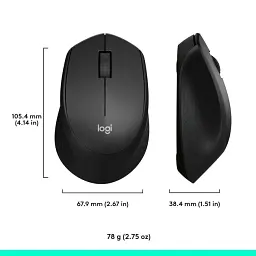 Bluetooth миша Logitech M331 Silent Plus Wireless Black (910-004917) EU - мініатюра 6