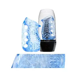 Мастурбатор Fleshlight Fleshskins Grip Blue Ice, надійна фіксація на руці, відмінно для пар та мінета - мініатюра 6