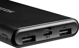 Портативна батарея Canyon PB-106 Power bank Li-Pol Input 5V/2A Output 5V/2.1A(Max) 10000mAh Black - мініатюра 2