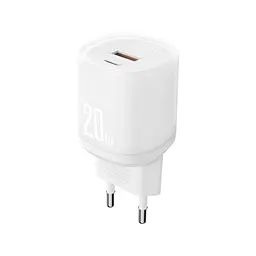 Сітчастий зарядний пристрій XO L144(EU) PD20W 1USB-A+1USB-C Fast Charger Білий - мініатюра 3