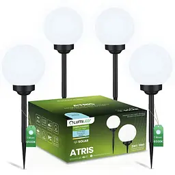 Набір садових куль Lumiled Atris 15 см на сонячній батареї 4 шт.
