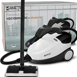 Пароочисник MalTec HDS7000W-PRO, 2000 Вт, 4 бар, 1,6 л, регулювання пари, набір насадок, без хімії - мініатюра 4