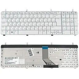Клавіатура для ноутбука HP (Pavilion: dv7-2000, dv7t-2000, dv7-3000, dv7t-3000) rus, white - мініатюра 2