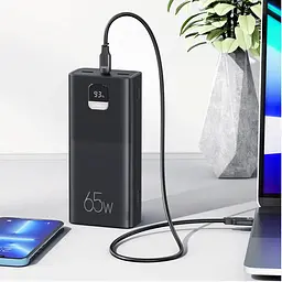 Powerbank USAMS для ноутбука телефону швидка зарядка QC3.0 PD3.0 30000 mAh 65W - мініатюра 4