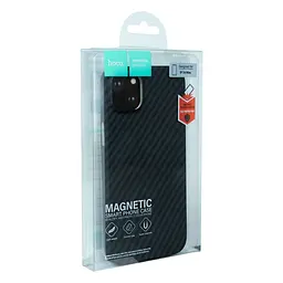 Чохол надтонка панель-накладка Hoco MagSafe Apple iPhone 14 Plus Black - мініатюра 5
