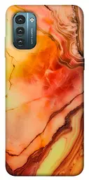 Чохол Demsky Червоний корал мармур для Nokia G21