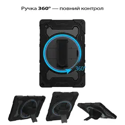 Чохол до планшета BeCover Horizontal handle Samsung Galaxy Tab A11 Plus SM-X236B 11.0" Black (713941) - мініатюра 3