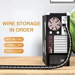Органайзер кабелю для дротів Choice 2 м 32 мм Чорний hub_i6fcri - мініатюра 5