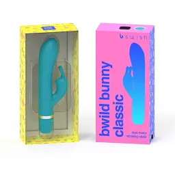 Вібратор-кролик B Swish Bwild Classic Bunny 15.2 см (бірюзовий) - мініатюра 4