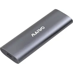 Зовнішня кишеня Maiwo зовн.для M.2 SSD NVMe/SATA combo через USB3.1 GEN2 Type-C безгвинтов алюм. матовий сірий (K1689)