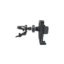Автотримач XO WX041 Dual Arm Air Outlet 15W Wireless Charger Сірий - мініатюра 4