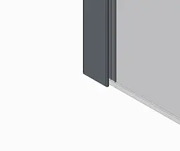 Душова перегородка Koer SR SP02-100x200-TR-12 Walk-In прозоре скло Easy Clean 8 мм, матове золото KR5396, прозоре, золотий - мініатюра 4