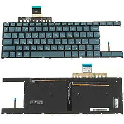 Клавіатура для ноутбука ASUS (UX481 series) rus темно-синій без фрейма підсвічування клавіш