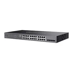 JetStream 28-портовий гігабітний комутатор 3 24 портами PoE +, SG2428P TP-LINK - мініатюра 4