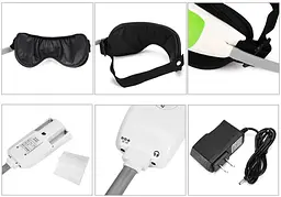 Масажер для очей Eye massager Q-365 з компресією і музикою - мініатюра 5