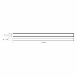 LED світильник лінійний Videx BN03 50W 1.2М 5000K 220V чорний (VL-BN03-50125B) - мініатюра 14
