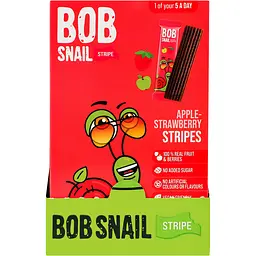 Цукерки фруктово-ягідні Bob Snail Яблучно-полуничний страйп 84 г (6 шт. х 14 г) - мініатюра 5