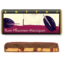 Шоколад Zotter Plum Marzipan in Rum молочний органічний 70 г - мініатюра 2