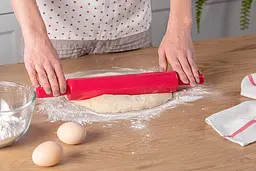 Качалка скалка для тіста пластикова середня 38 см, Kitchette 83926 - мініатюра 6