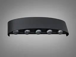 LED фасадне бра чорне Diasha DFB-3205BK - мініатюра 2