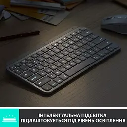 Клавіатура Logitech MX Keys Mini Wireless Illuminated Pale Grey (920-010499) - мініатюра 5
