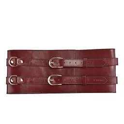 Шкіряний пояс для бондажу Liebe Seele Wine Red Waist Cuff, розмір L - мініатюра 5