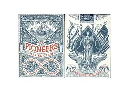 Карти гральні Cartamundi Ellusionist Pioneers Marked (blue) (PC_ELPMB) - мініатюра 2