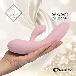 Вібратор-кролик FeelzToys Lea 20.2 см світло-рожевий - мініатюра 3